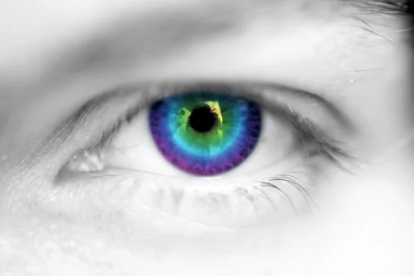 Красочный глаз — стоковое фото