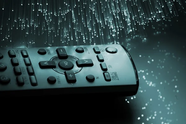 Glasfaser-Hintergrund mit vielen Lichtpunkten — Stockbild Glasfaser — Stockfoto