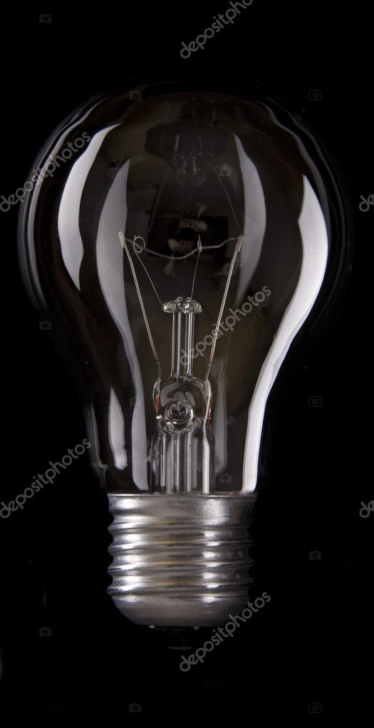 Electric Bulb isolated black background Stock Photo by ©arcoss 8466614