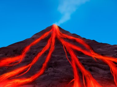 Magma Flow - Digital Painting clipart
