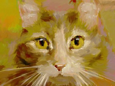 Feline - Digital Painting clipart