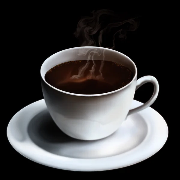 Cup Of Hot Beverage - Digital Painting — Stock Photo, Image