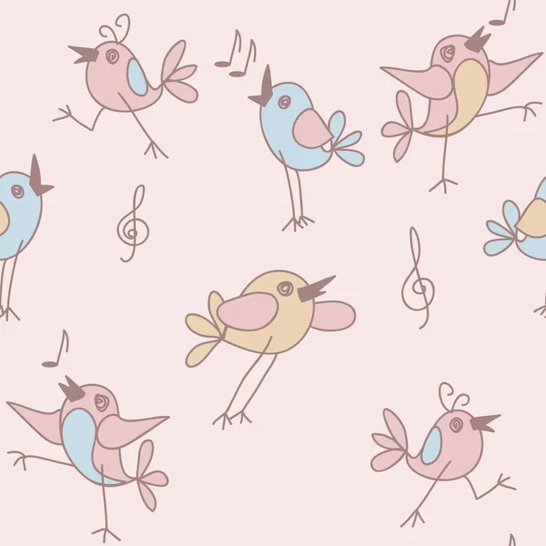 Vektorillustration lustiger Vögel — Stockvektor