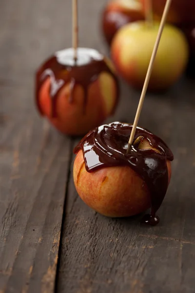 stock image Taffy apples on a stick