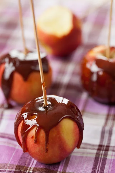 stock image Taffy apples on a stick