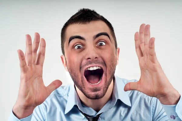 Man screaming — Stock Photo, Image