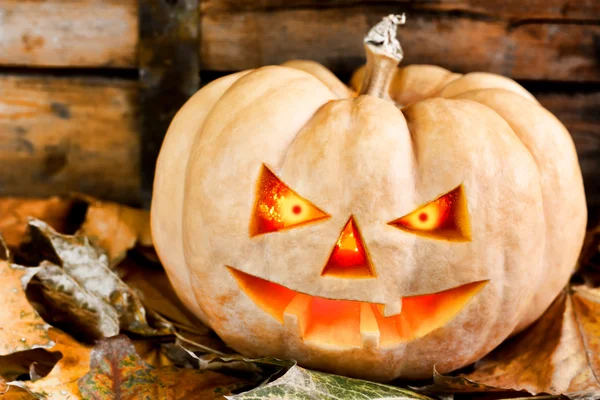 Zucca inquietante di Halloween — Foto Stock