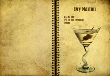 Dry Martini Recipe clipart