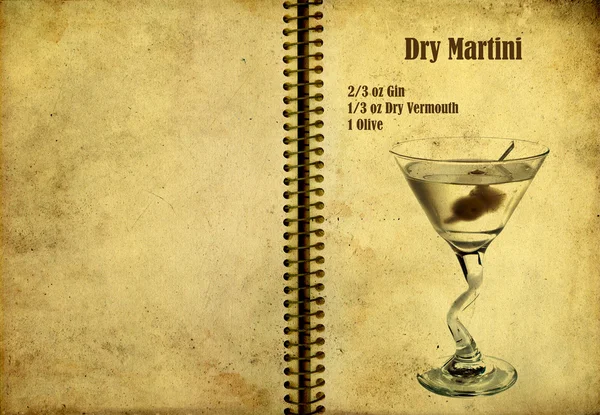 Droge martini recept — Stockfoto