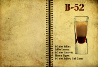 B-52 recipe clipart