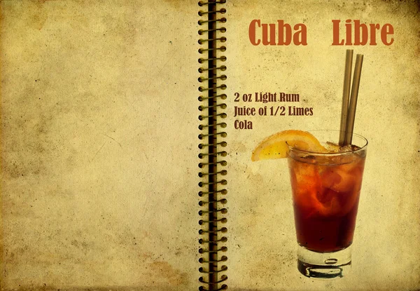 Kuba libre recept — Stock fotografie