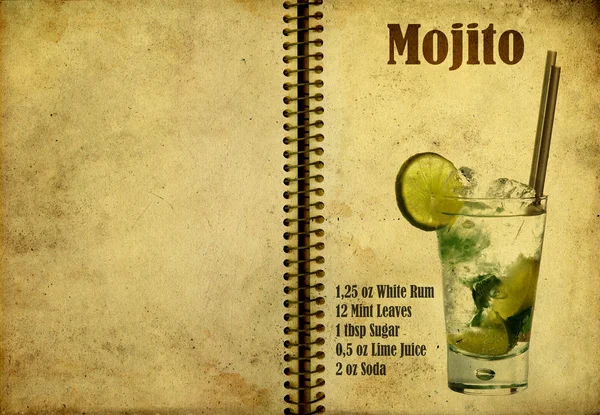 Mojito recept — Stockfoto