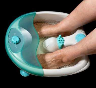 Electric water feet massager clipart