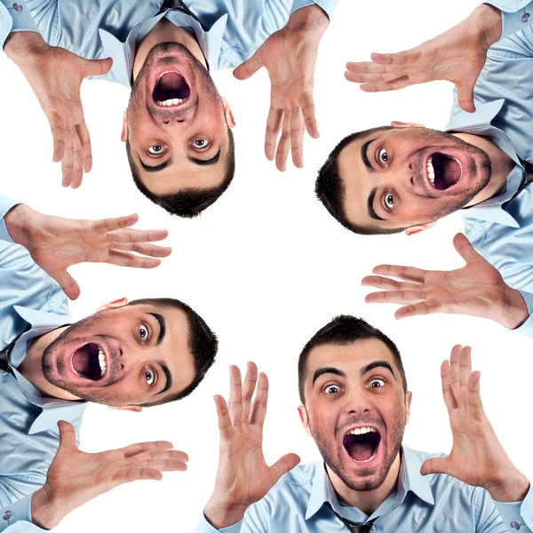 Man screaming — Stock Photo, Image