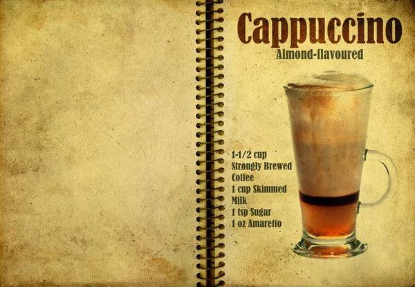 Resep Cappuccino — Stok Foto