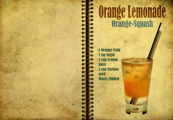 Pomerančová šťáva recept — Stock fotografie