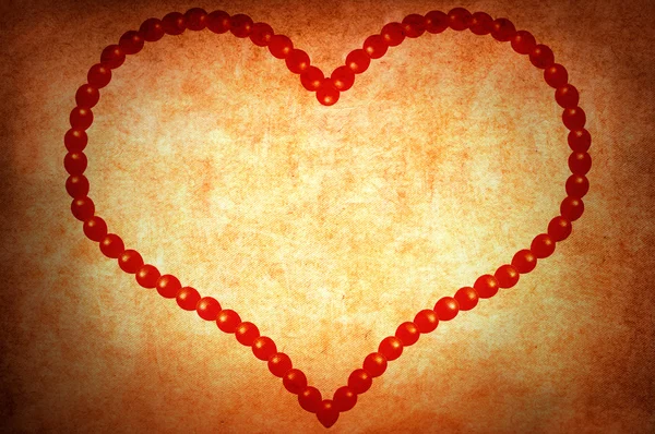 Grunge Valentýn srdce — Stock fotografie