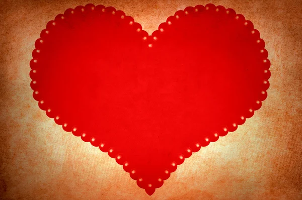 Grunge Valentine's day heart — Stock Photo, Image