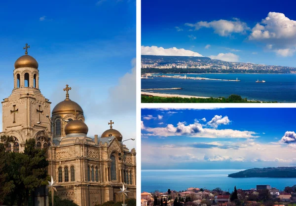 stock image Varna,Bulgaria collage