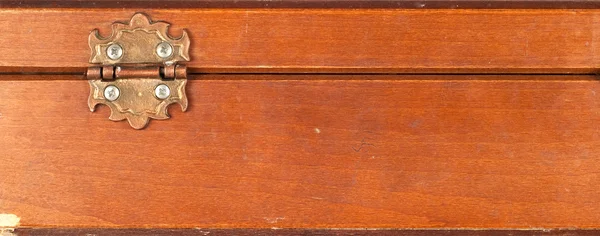 Fából készült doboz zsanér — Stock Fotó