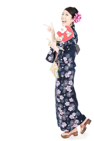 아름 다운 기모노 여자 — 스톡 사진