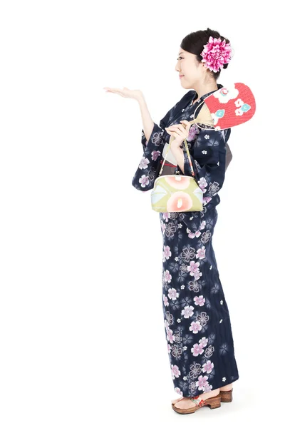 Mooie kimono vrouw — Stockfoto