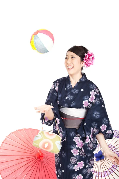 Kimono wanita cantik. — Stok Foto