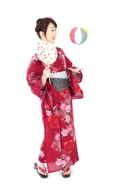 Hermosa mujer kimono — Foto de Stock