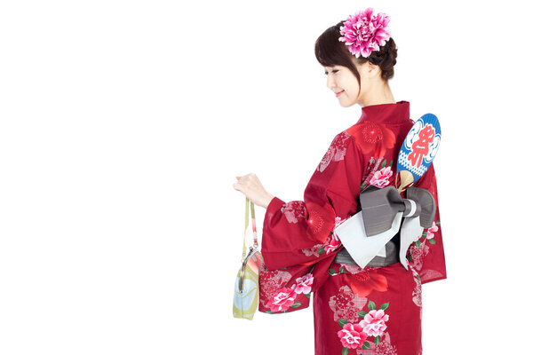 Beautiful kimono woman