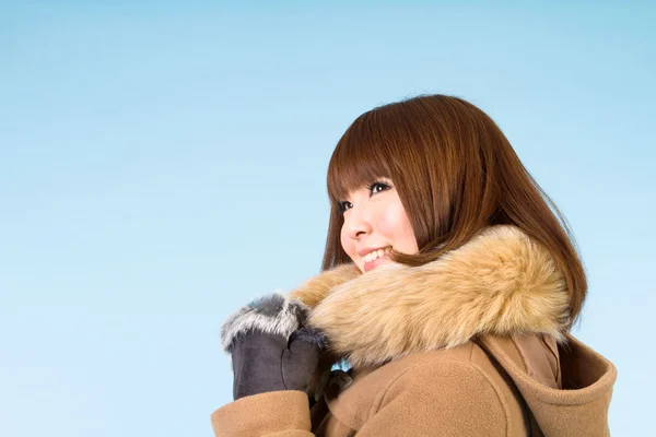 stock image Beautiful winter woman