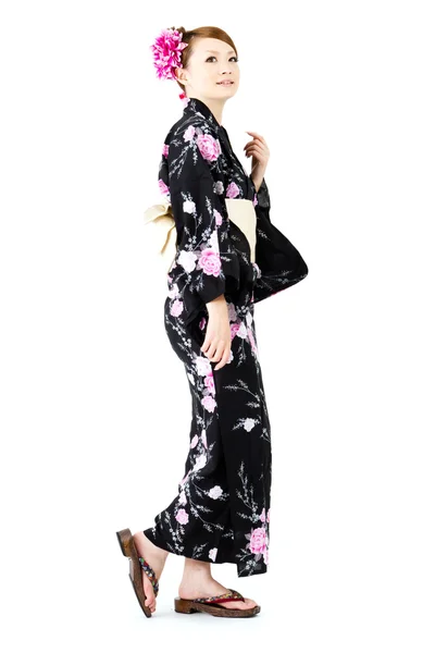 Japanese kimono woman — Stock Photo, Image