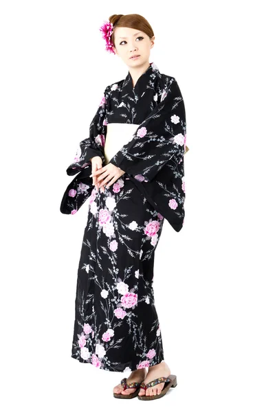 stock image Japanese kimono woman