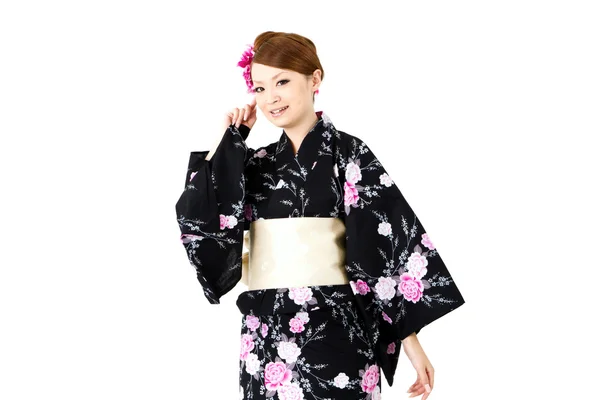 Japán kimonó nő — Stock Fotó