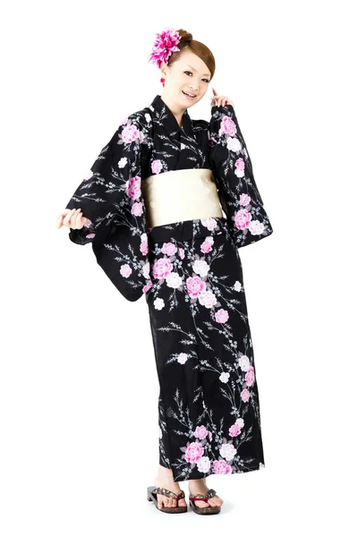 Giapponese kimono donna — Foto Stock