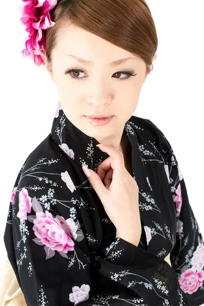 Японская кимоно-женщина — стоковое фото