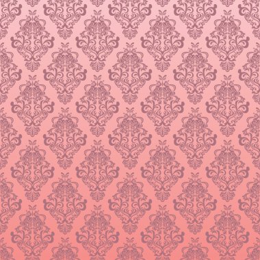 Seamless pink floral pattern clipart