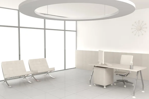 White modern office — Stock Photo, Image