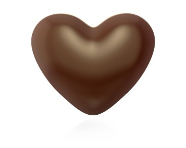 kalp şeklinde çikolata şekeri