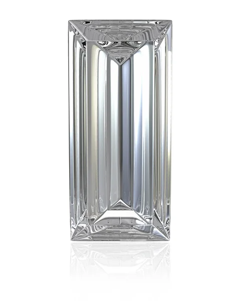 Baguette csiszolású gyémánt — Stock Fotó