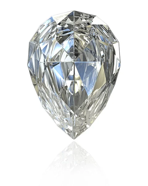 Körte-vágott gyémánt — Stock Fotó