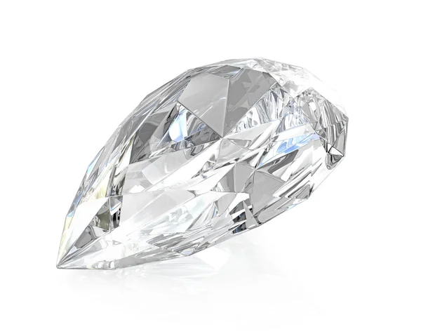 Birnengeschliffener Diamant — Stockfoto
