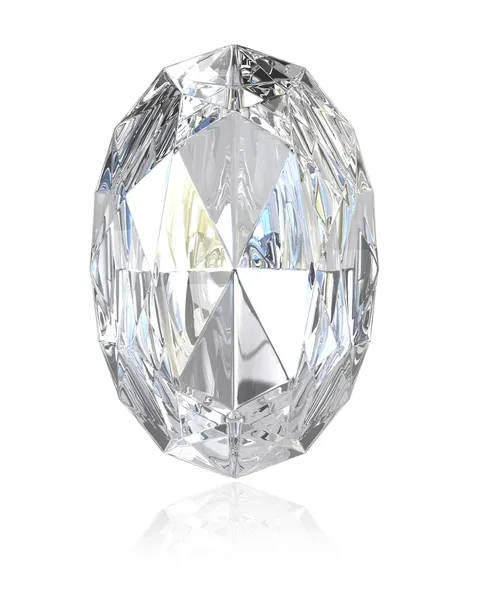 Diamante de talla ovalada — Foto de Stock