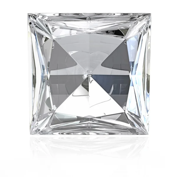 공주 컷 다이아몬드 — 스톡 사진
