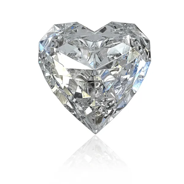 Формі серця алмаз — стокове фото