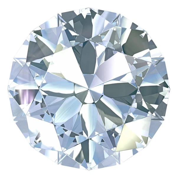 Diamant rond, taille vieille européenne — Photo