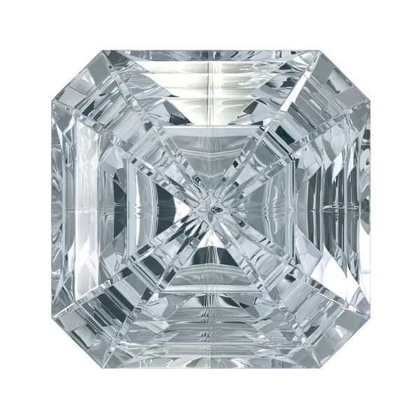 Asscher Corte Diamante — Fotografia de Stock