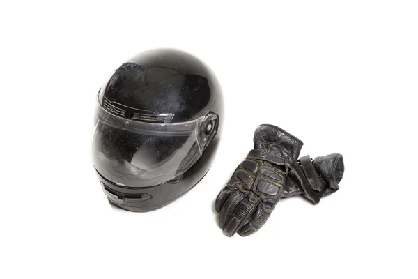 Glove and helmet — Stock Photo, Image