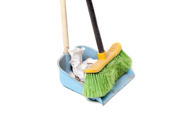 Broom and dustpan — Stock Photo, Image