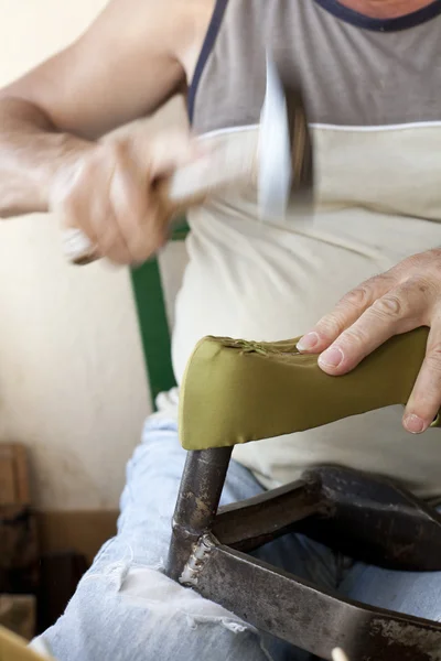 stock image Hammering nails