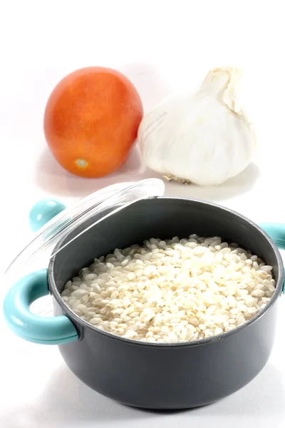 Koken van rijst — Stockfoto